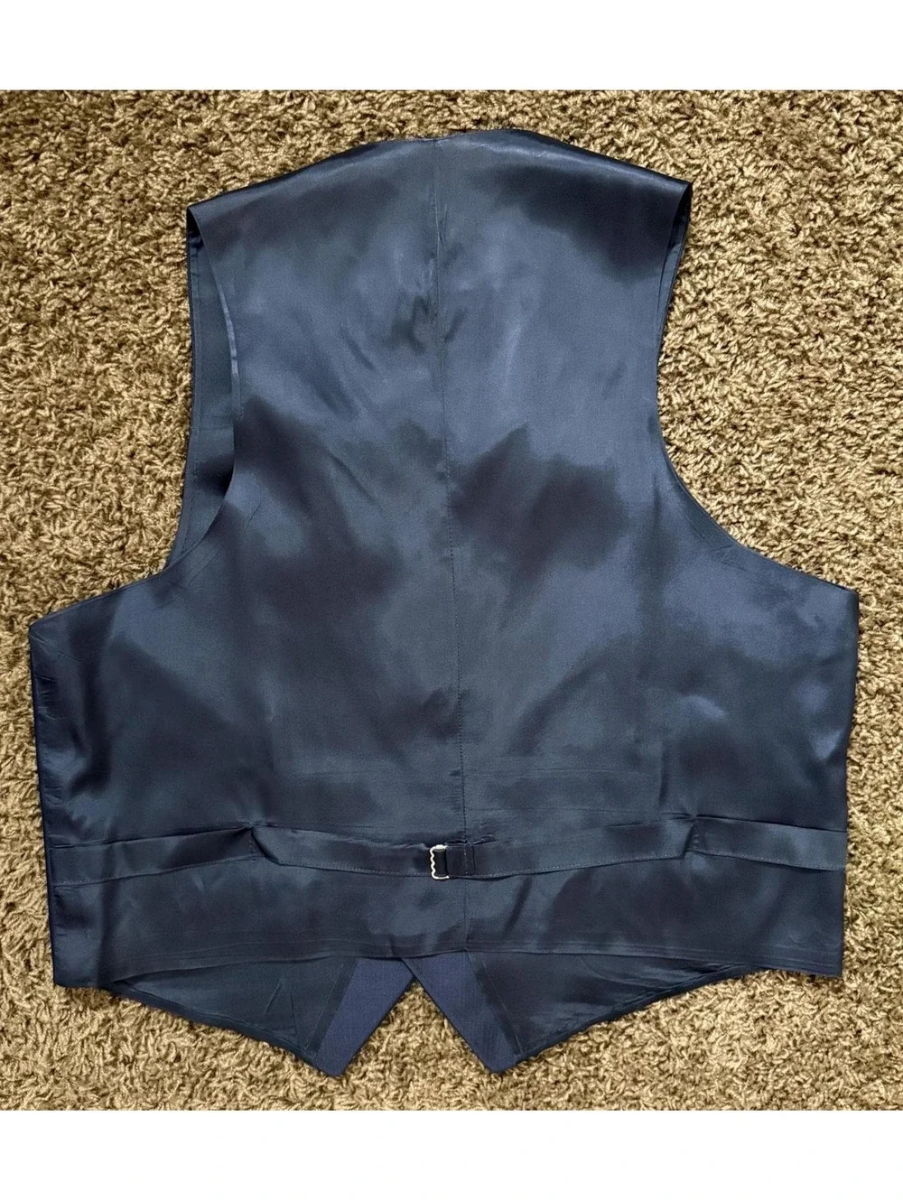 1970's Blue Three-Piece Men's Suit from Claude's XL Men's 46R 41W 30L